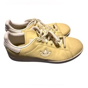 Adidas Stan Smith Originals Men's Shoes Cloud White Easy Yellow sneaker sz‎ 8
